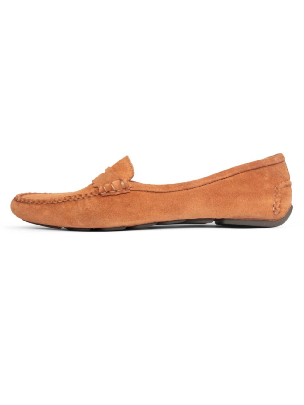 Patricia Green Janet Scalloped Suede Moccasin Driving Shoes 8 New!